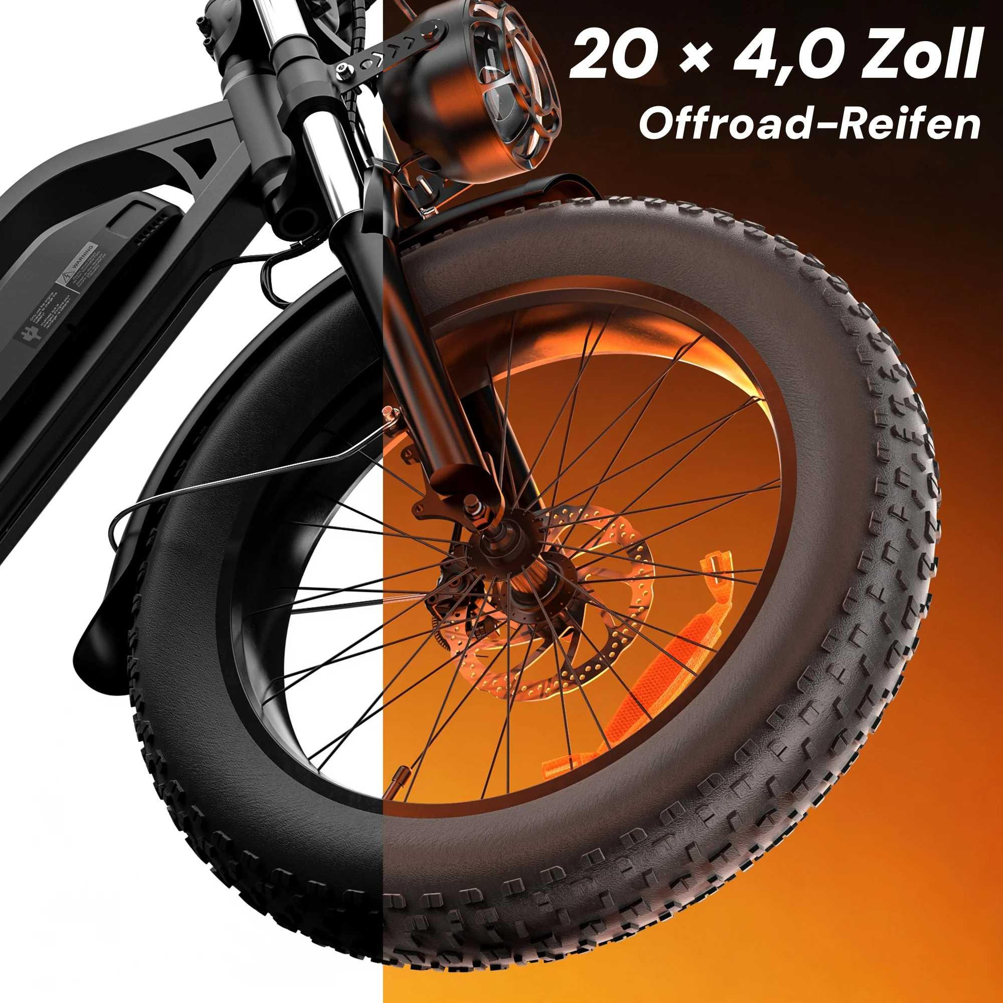 iScooter EB5 20″ Fat Tire E-Mountainbike - Image 5