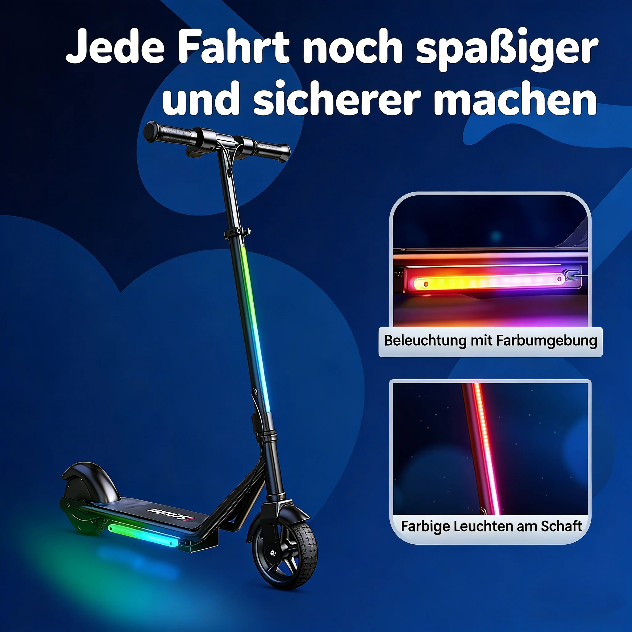 iScooter iK3Pro / iK3Max Kinder E-Scooter mit LED-Lichteffekten - Image 9