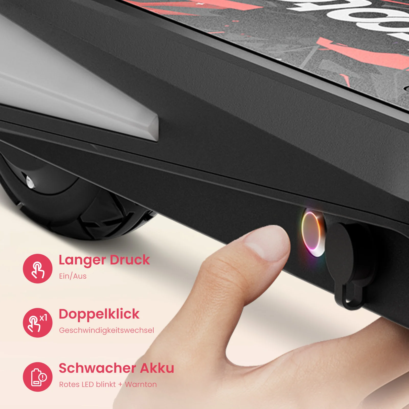 iScooter iK1S Kinder E-Scooter mit höhenverstellbarem Lenker - Image 11