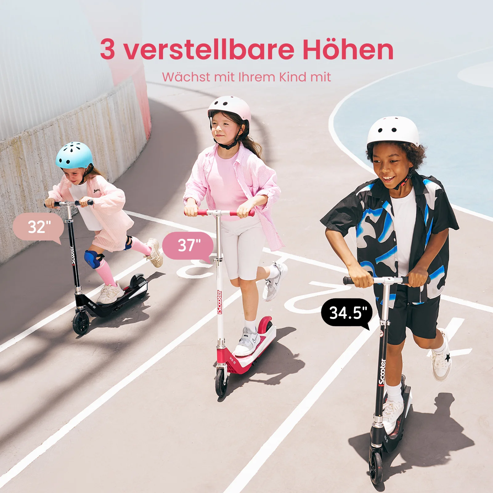 iScooter iK1S Kinder E-Scooter mit höhenverstellbarem Lenker - Image 7