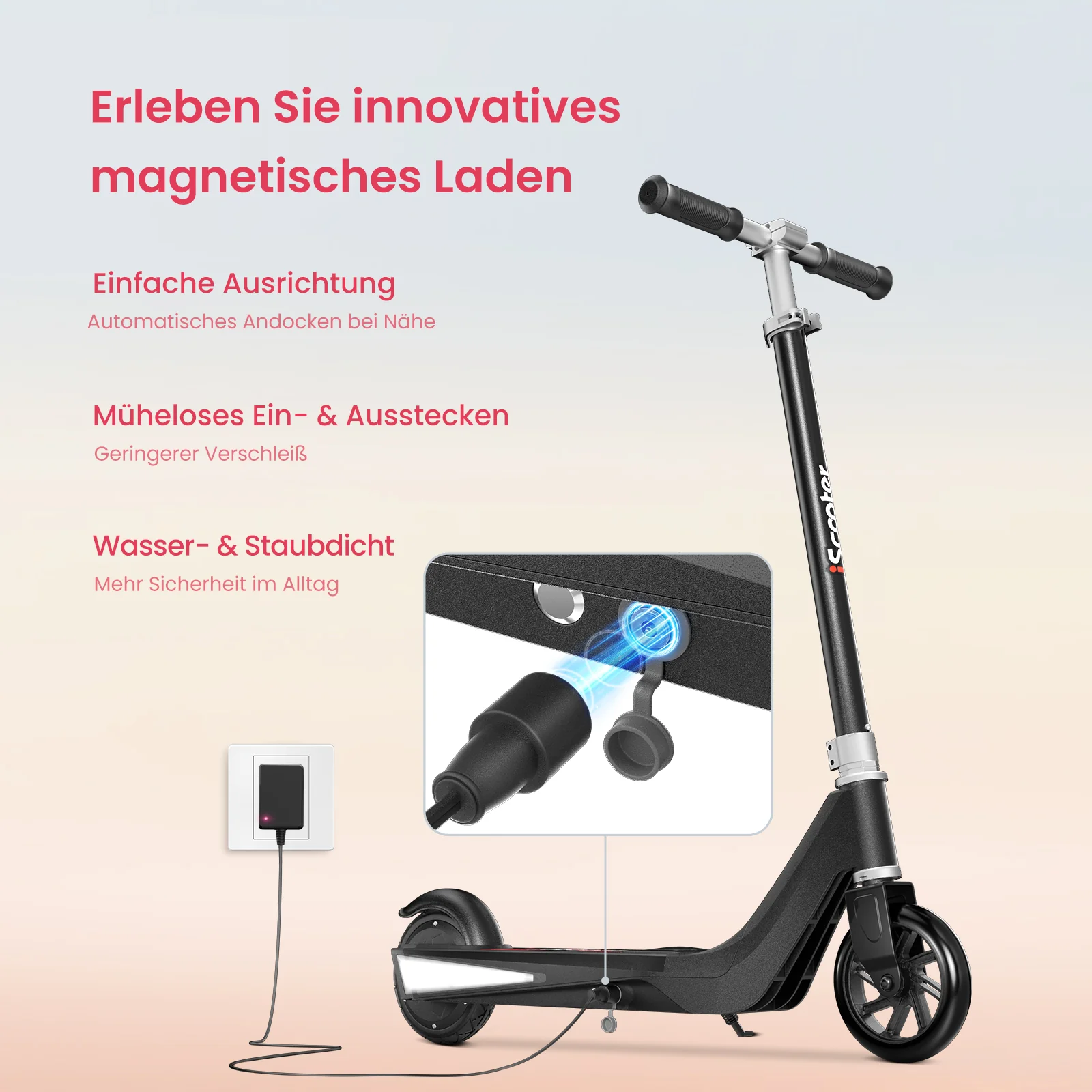 iScooter iK1S Kinder E-Scooter mit höhenverstellbarem Lenker - Image 8