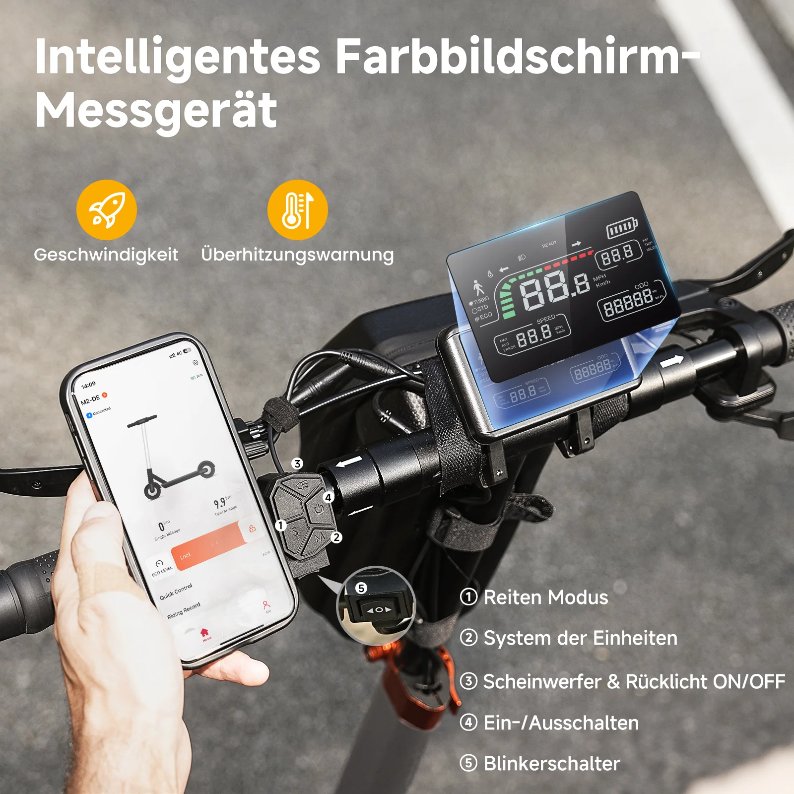 iScooter M2 Offroad E-Scooter Mit Straßenzulassung (ABE/eKFV) - Image 7