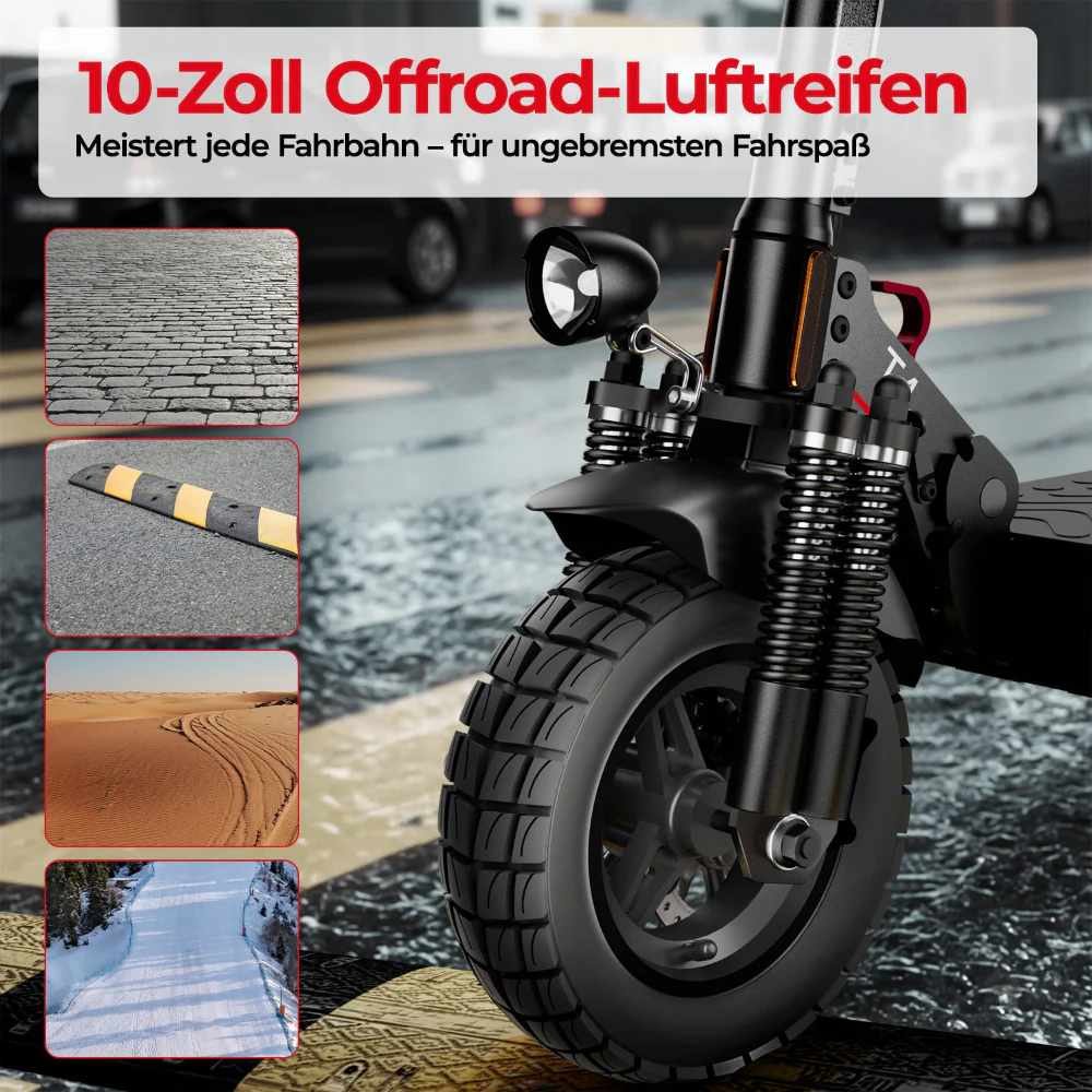 iScooter 1000W T4 Offroad E-Scooter Mit Straßenzulassung (ABE/eKFV) - Image 10