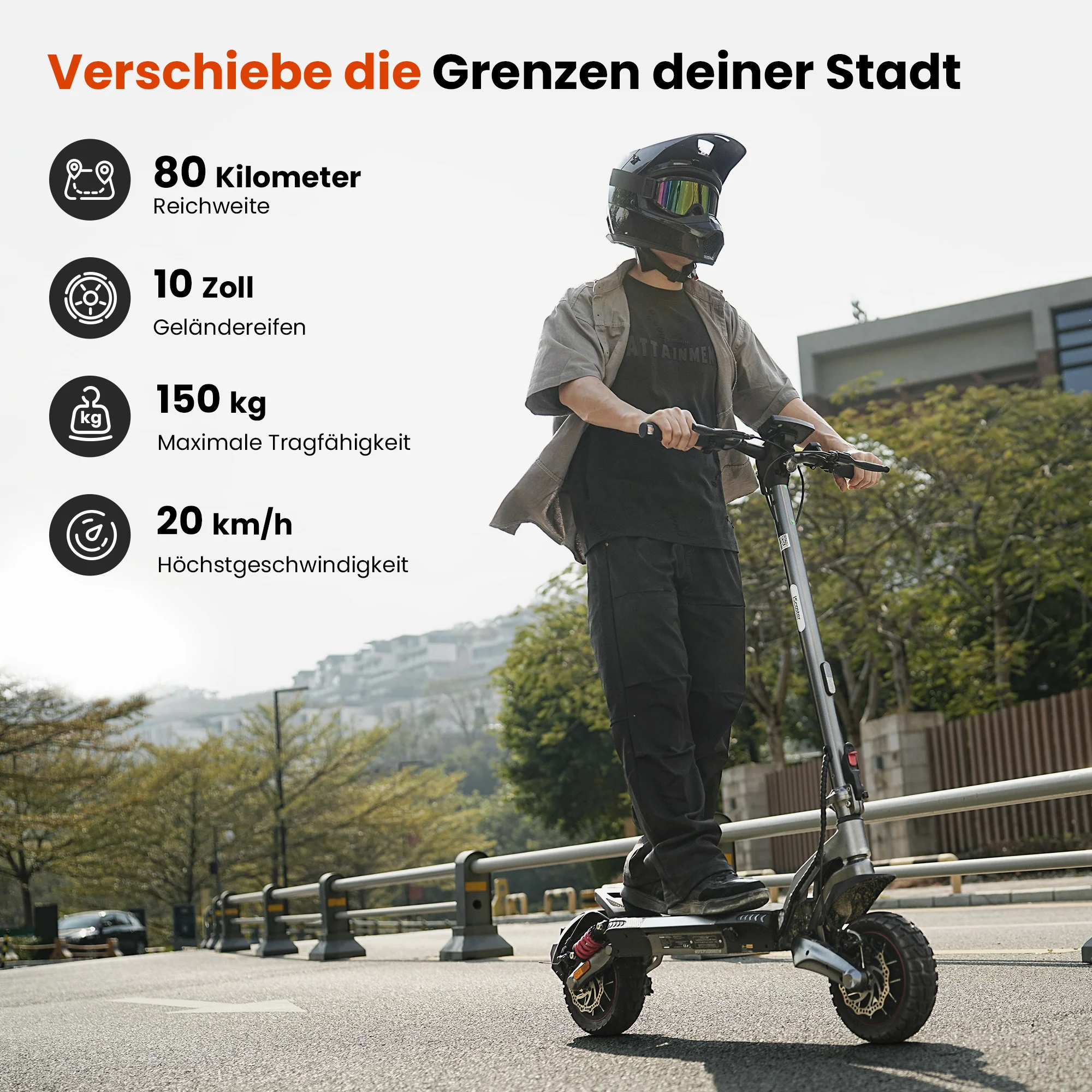 iScooter 1000W T4 Offroad E-Scooter Mit Straßenzulassung (ABE/eKFV) - Image 23