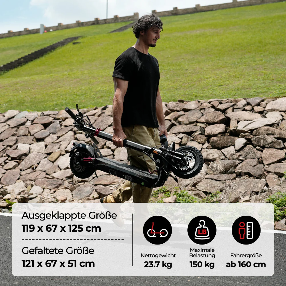 iScooter 1000W T4 Offroad E-Scooter Mit Straßenzulassung (ABE/eKFV) - Image 4