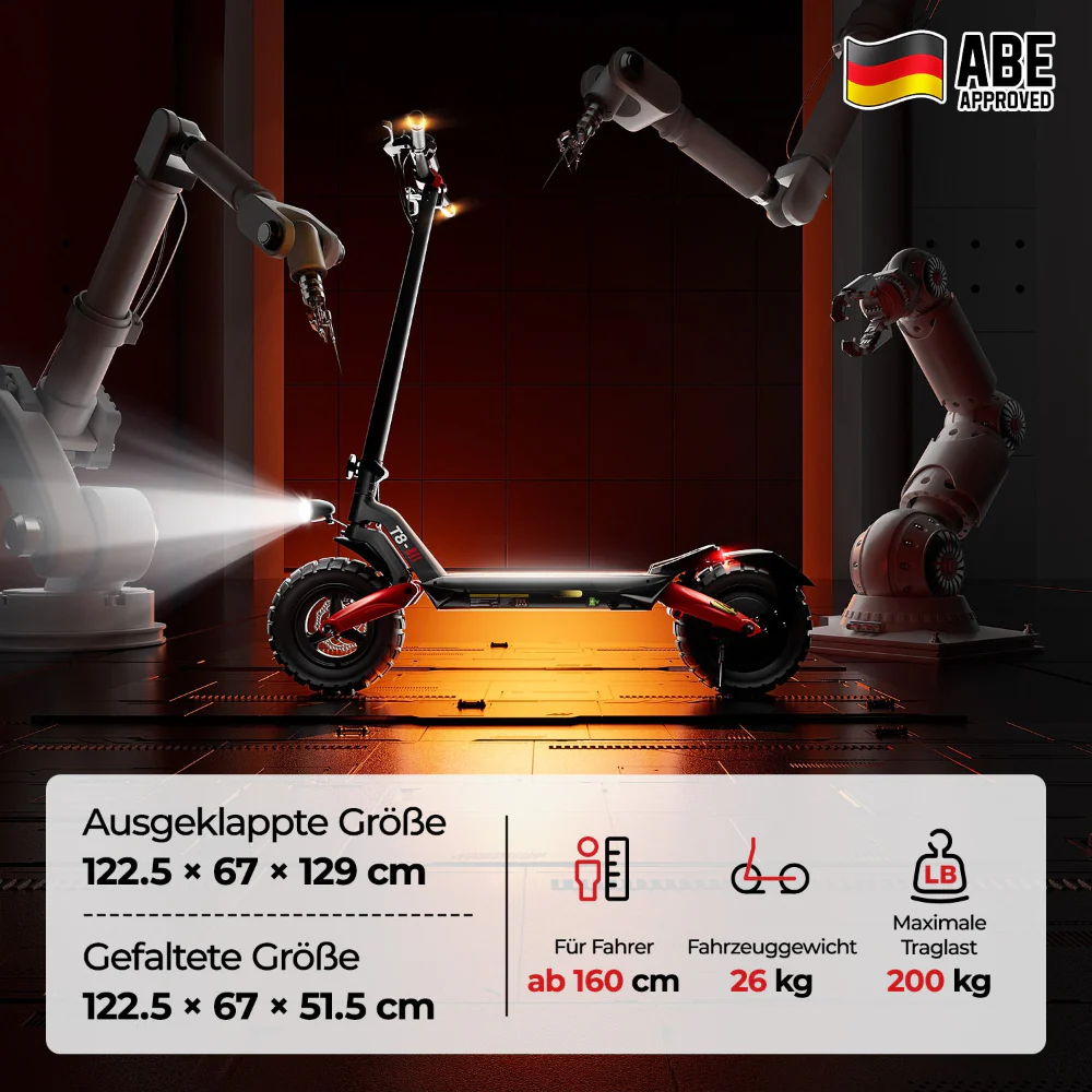 iScooter 1200W T8 Offroad E-Scooter Mit Straßenzulassung (ABE/eKFV) - Image 5