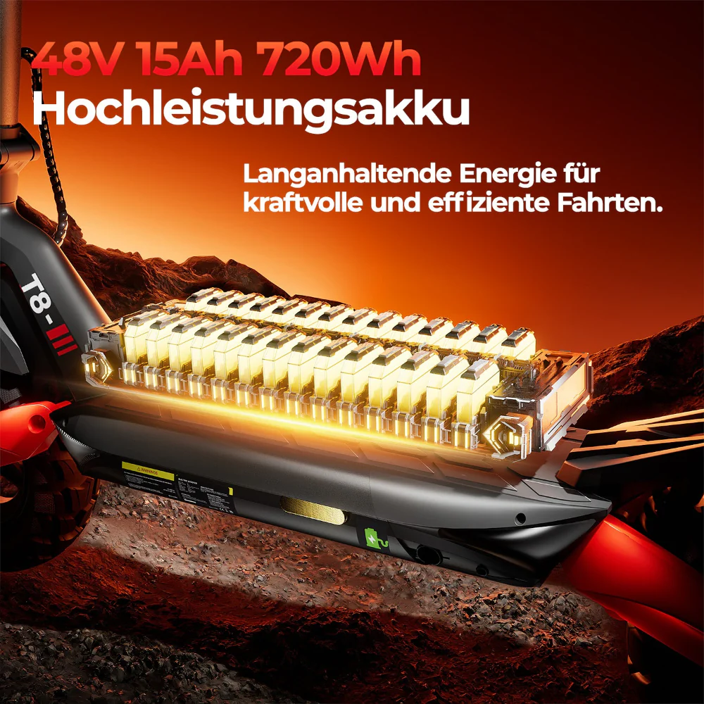 iScooter 1200W T8 Offroad E-Scooter Mit Straßenzulassung (ABE/eKFV) - Image 8