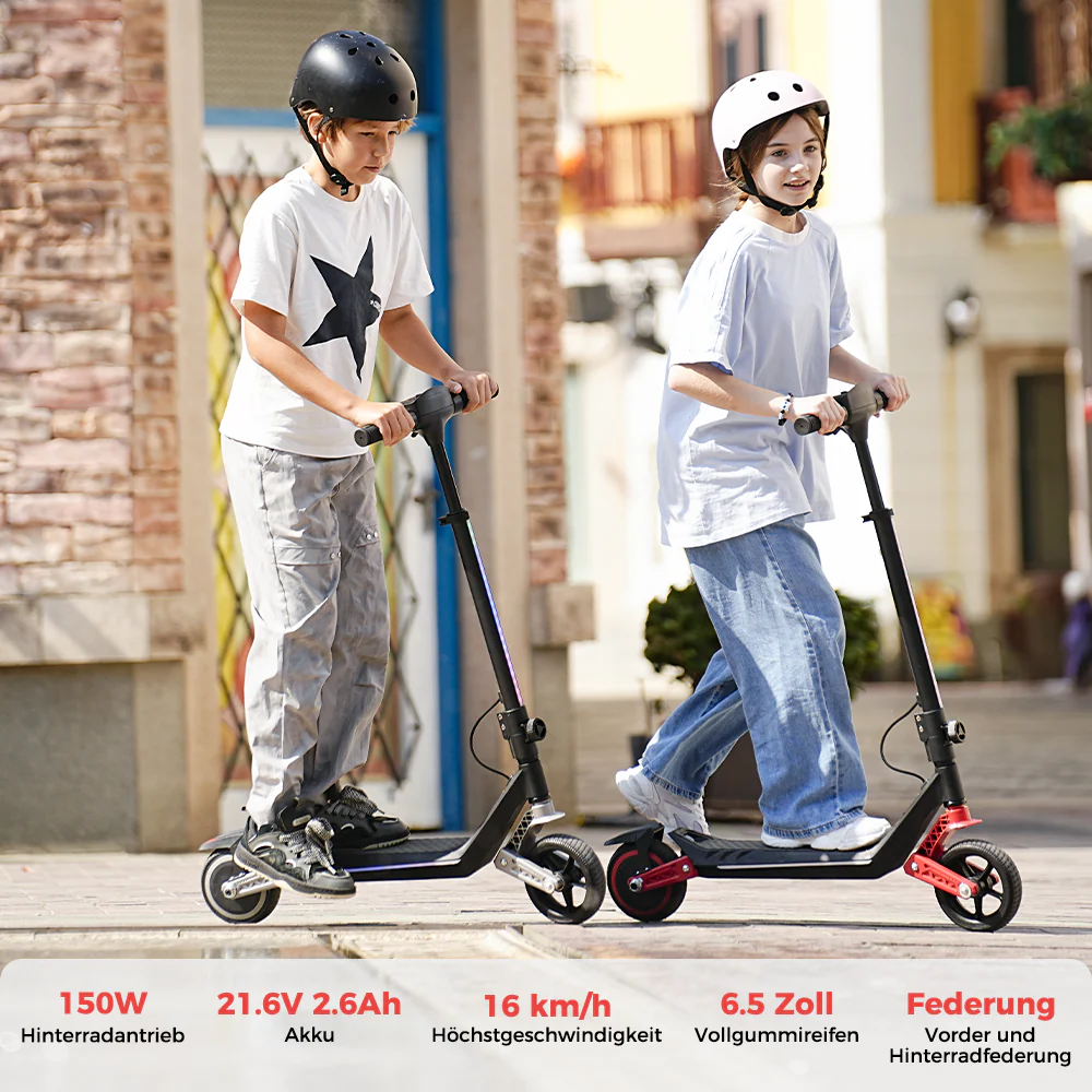 iScooter K6 Kinder E-Scooter mit Doppelfederung - Image 6