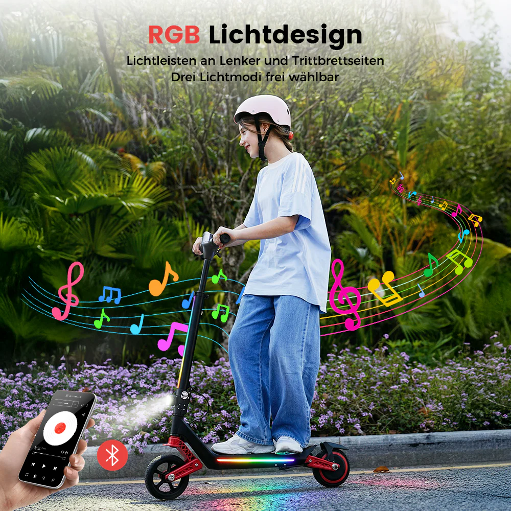 iScooter K6 Kinder E-Scooter mit Doppelfederung - Image 9