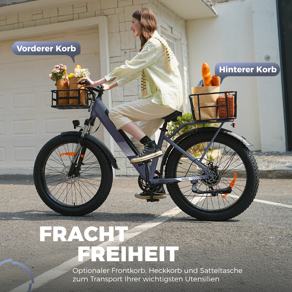 M60 Fat Tire Trekking E-Bike 750w - Image 10