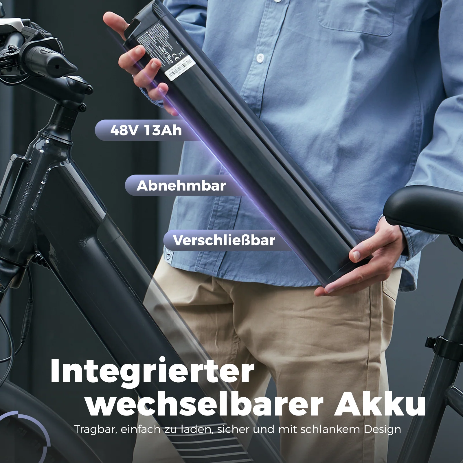 M60 Fat Tire Trekking E-Bike - Image 6
