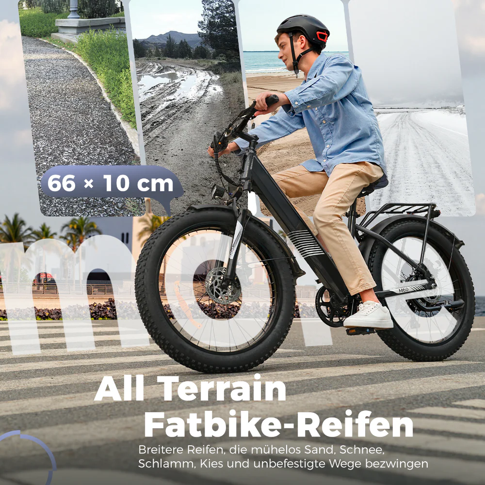 M60 Fat Tire Trekking E-Bike 750w - Image 8