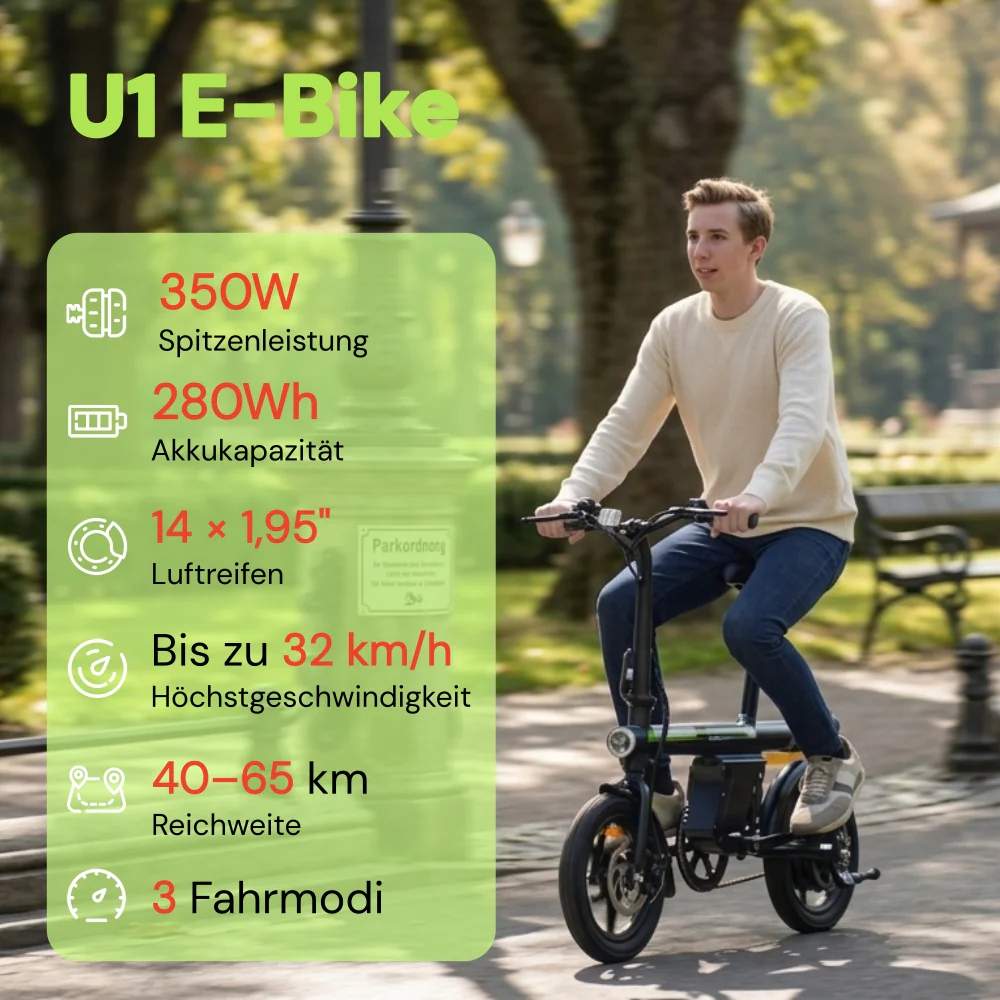 U1 / EB1S Kompaktes E-Bike Faltbar - Image 21