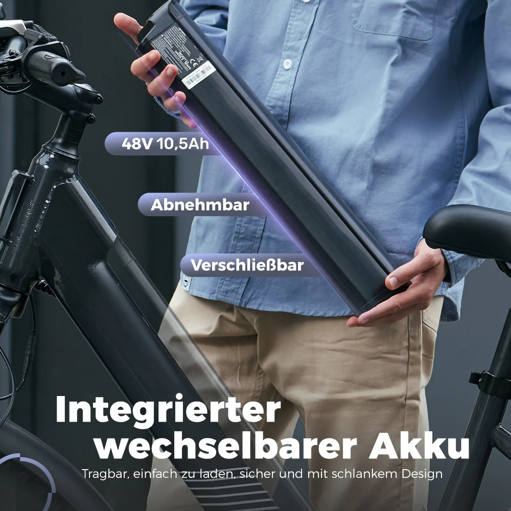 M60 Fat Tire Trekking E-Bike 750w - Image 4